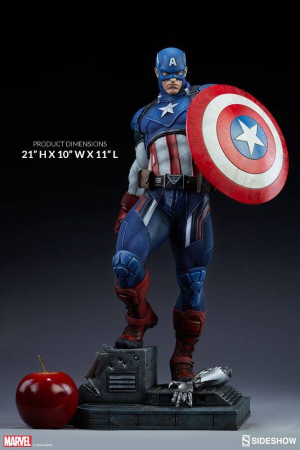 Descubre el apasionante mundo de Estatua Premium Format Captain America.