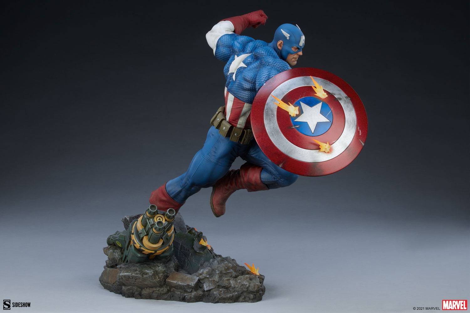 Descubre el apasionante mundo de Estatua Premium Format Captain America.