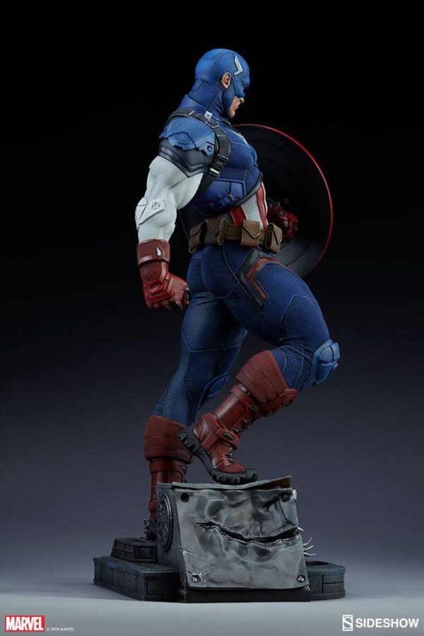 Descubre el apasionante mundo de Estatua Premium Format Captain America.