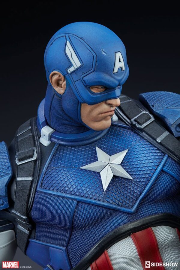 Descubre el apasionante mundo de Estatua Premium Format Captain America.