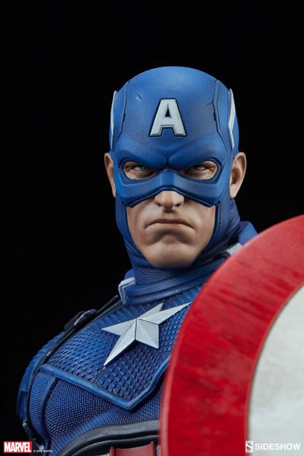 Descubre el apasionante mundo de Estatua Premium Format Captain America.