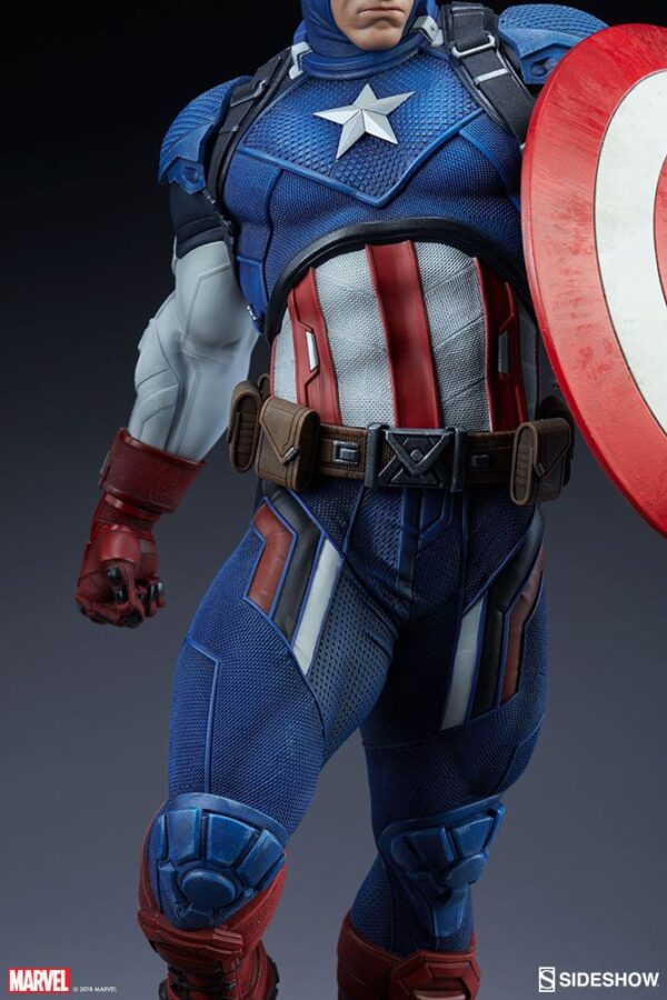 Descubre el apasionante mundo de Estatua Premium Format Captain America.
