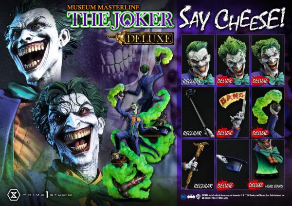 Descubre el apasionante mundo de Estatua The Joker Say Cheese Bonus.