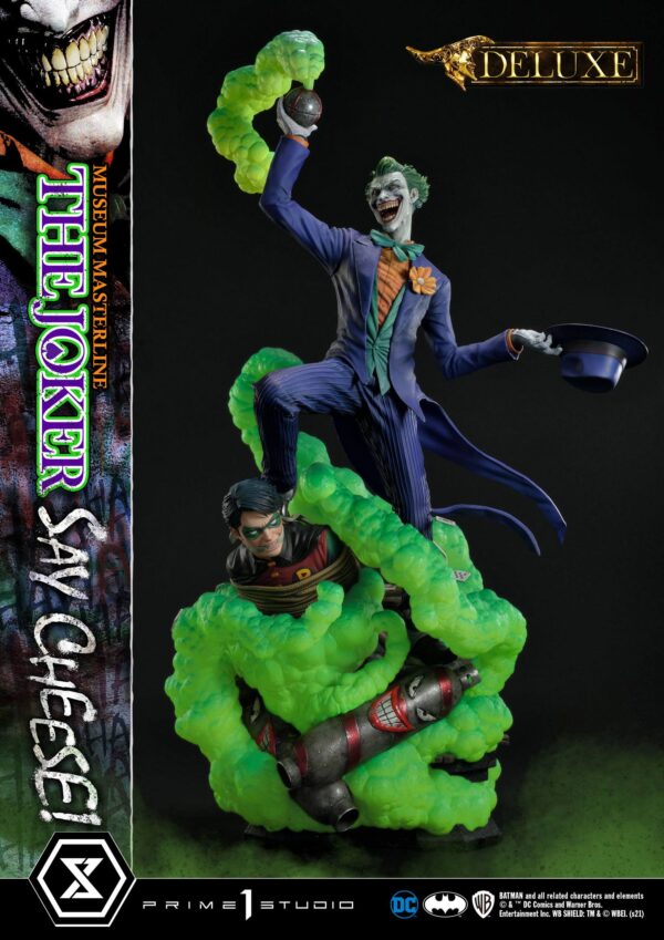 Descubre el apasionante mundo de Estatua The Joker Say Cheese Bonus.