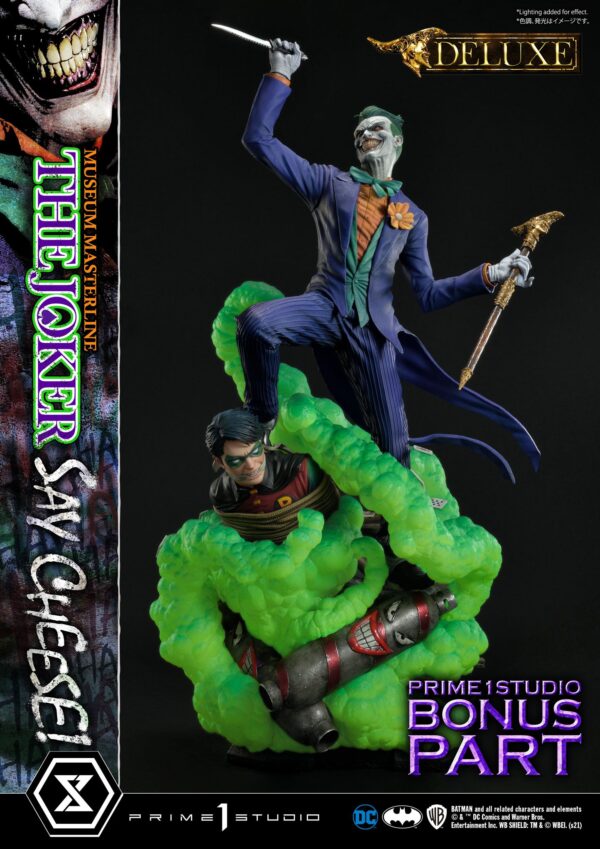 Descubre el apasionante mundo de Estatua The Joker Say Cheese Bonus.