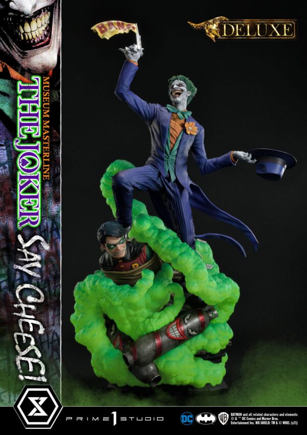 Descubre el apasionante mundo de Estatua The Joker Say Cheese Bonus.
