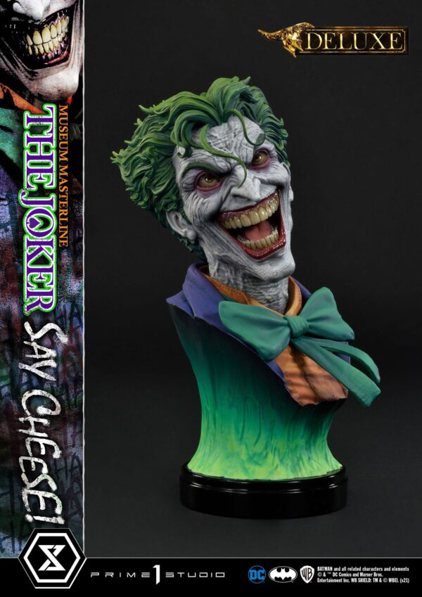 Descubre el apasionante mundo de Estatua The Joker Say Cheese Bonus.