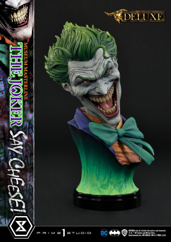 Descubre el apasionante mundo de Estatua The Joker Say Cheese Bonus.