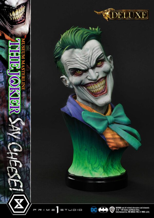 Descubre el apasionante mundo de Estatua The Joker Say Cheese Bonus.
