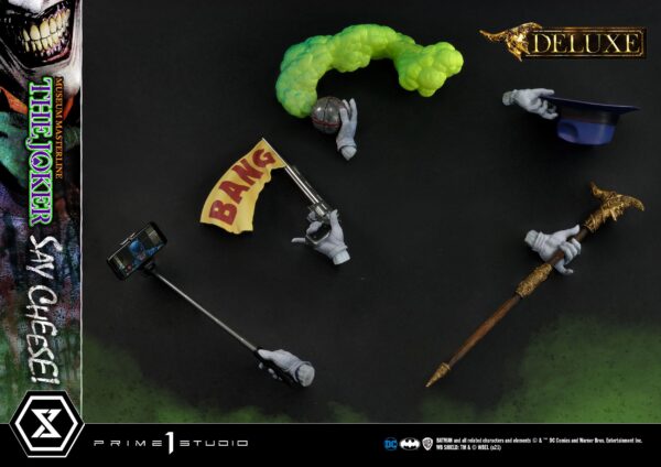 Descubre el apasionante mundo de Estatua The Joker Say Cheese Bonus.