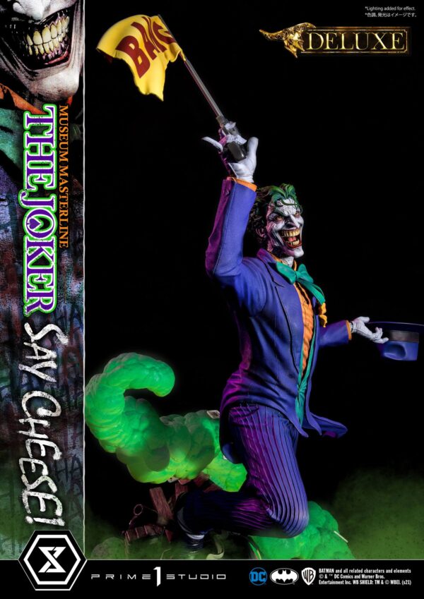 Descubre el apasionante mundo de Estatua The Joker Say Cheese Bonus.