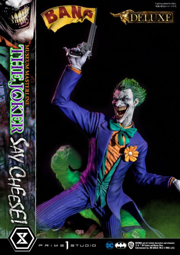 Descubre el apasionante mundo de Estatua The Joker Say Cheese Bonus.