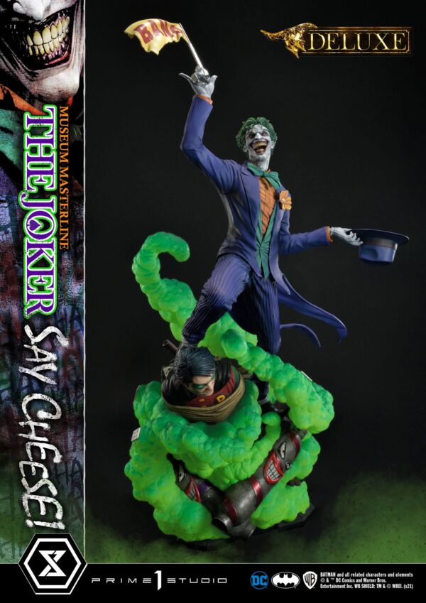 Descubre el apasionante mundo de Estatua The Joker Say Cheese Bonus.