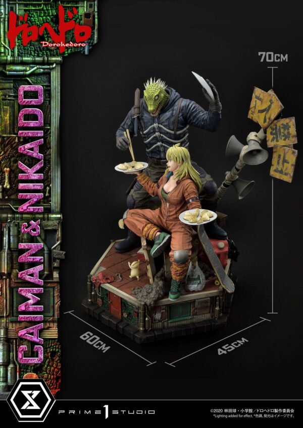 Descubre el apasionante mundo de Estatua Caiman y Nikaido Dorohedoro.