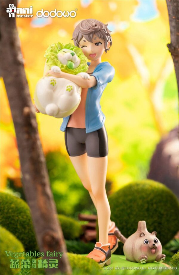 Descubre el apasionante mundo de Estatua Fairies Sai and Cabbage Dog.