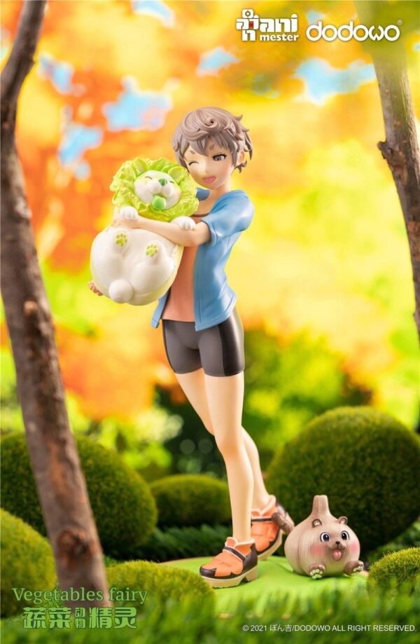 Descubre el apasionante mundo de Estatua Fairies Sai and Cabbage Dog.