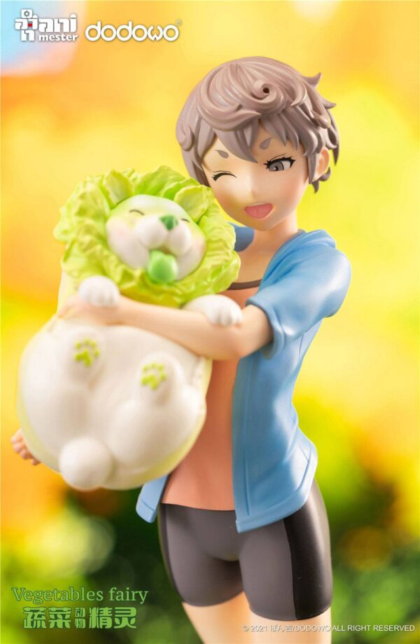 Descubre el apasionante mundo de Estatua Fairies Sai and Cabbage Dog.