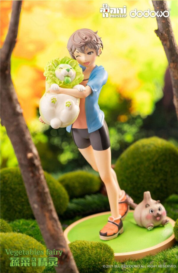 Descubre el apasionante mundo de Estatua Fairies Sai and Cabbage Dog.