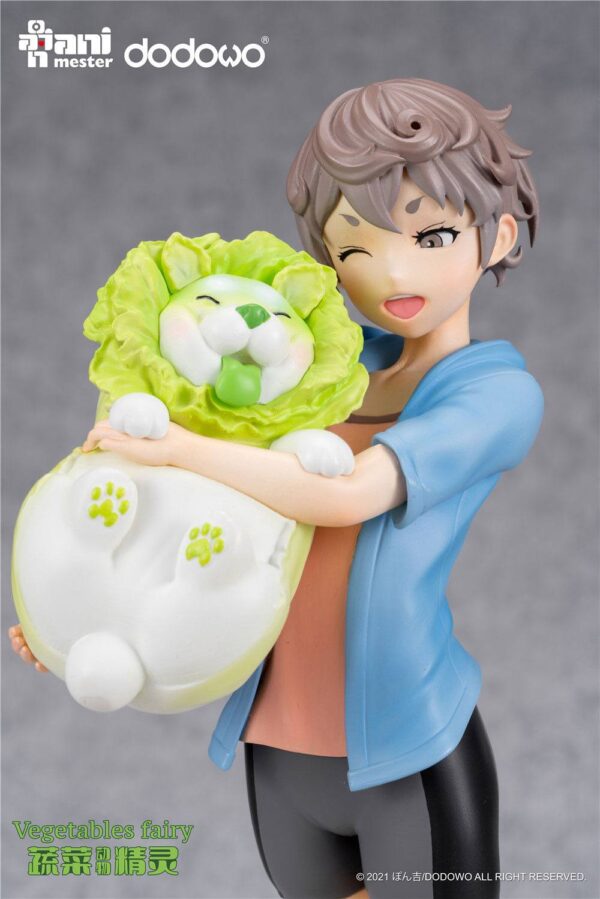 Descubre el apasionante mundo de Estatua Fairies Sai and Cabbage Dog.