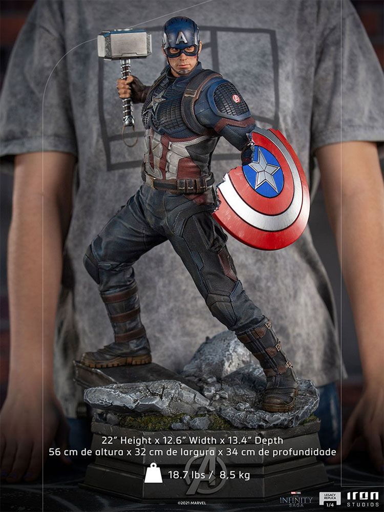 Descubre el apasionante mundo de Estatua Legacy Replica Captain America.