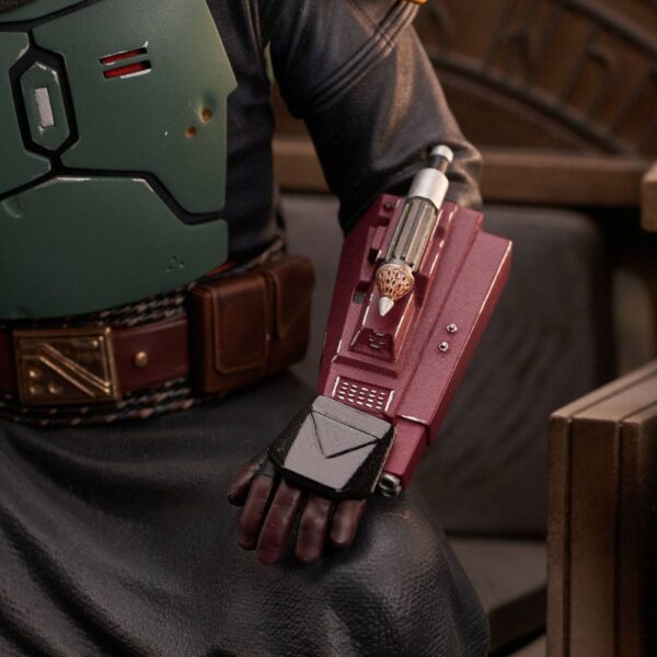 Descubre el apasionante mundo de Estatua Boba Fett on Throne.