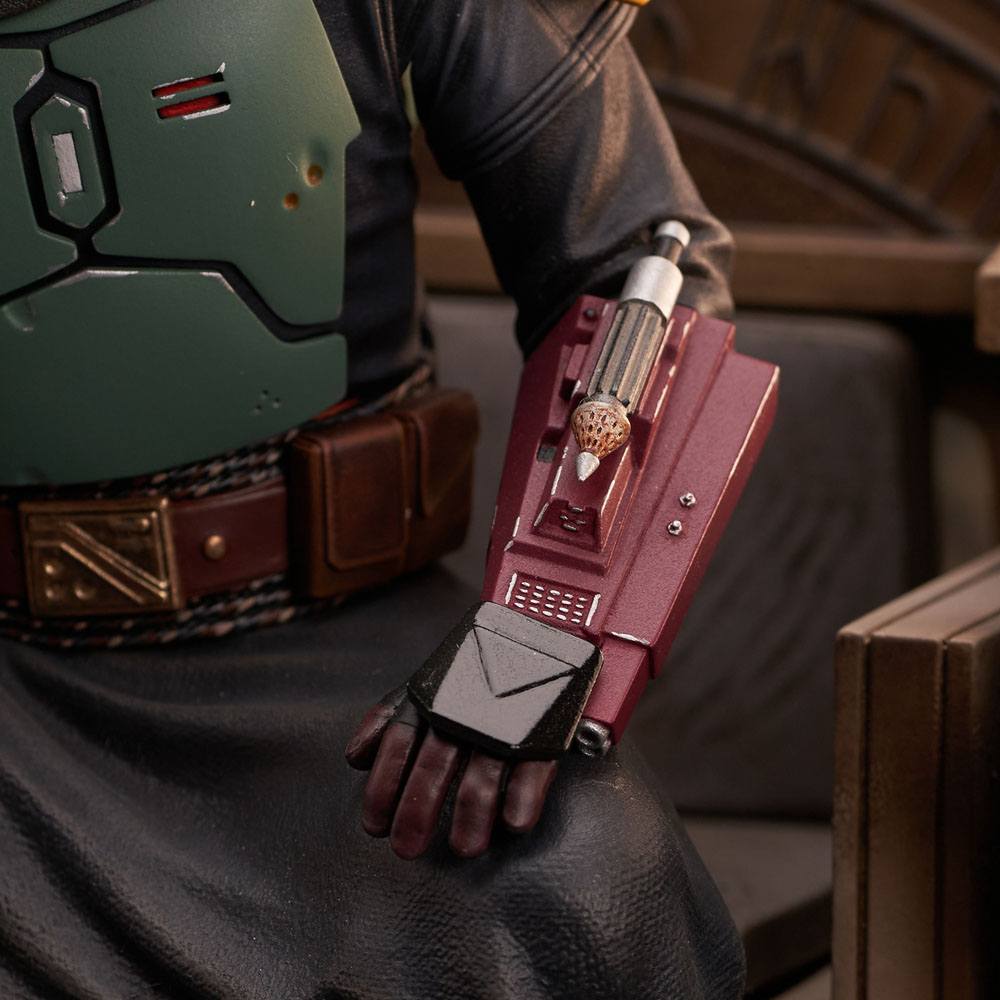 Descubre el apasionante mundo de Estatua Boba Fett on Throne.