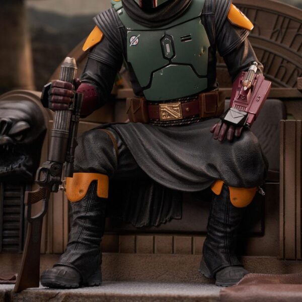 Descubre el apasionante mundo de Estatua Boba Fett on Throne.