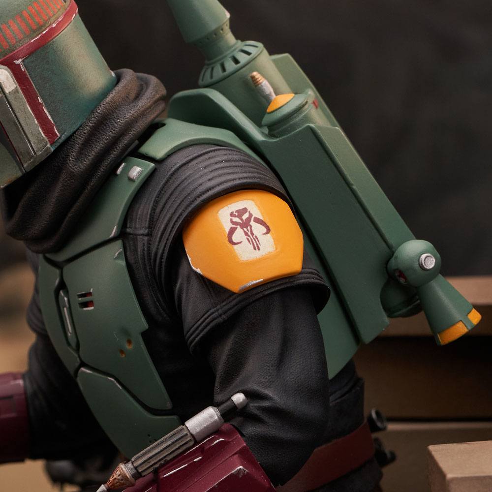 Descubre el apasionante mundo de Estatua Boba Fett on Throne.