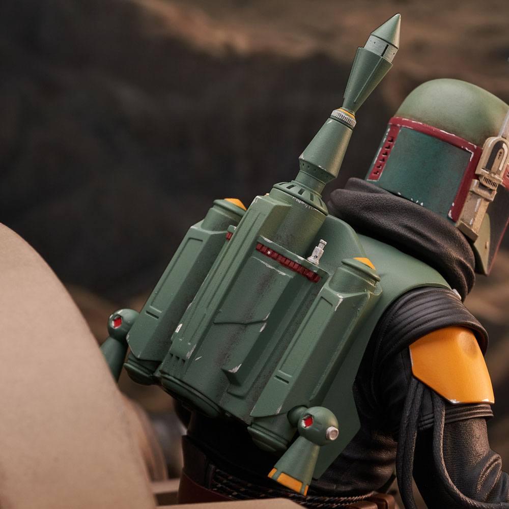 Descubre el apasionante mundo de Estatua Boba Fett on Throne.