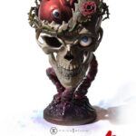 Descubre el apasionante mundo de Estatua Life Scale Behelit Skull.