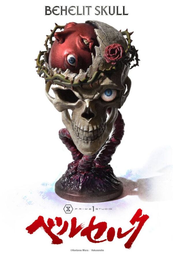 Descubre el apasionante mundo de Estatua Life Scale Behelit Skull.