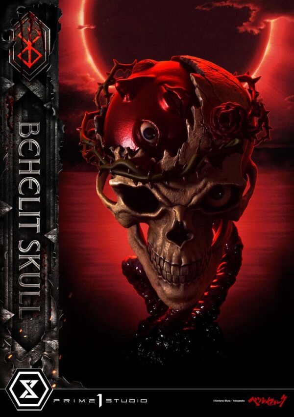 Descubre el apasionante mundo de Estatua Life Scale Behelit Skull.