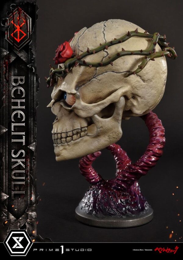 Descubre el apasionante mundo de Estatua Life Scale Behelit Skull.