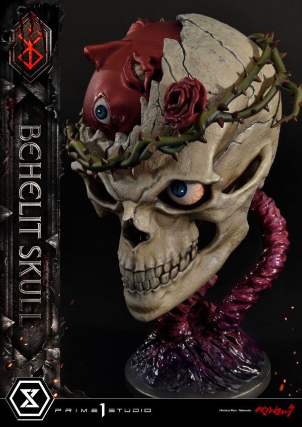 Descubre el apasionante mundo de Estatua Life Scale Behelit Skull.