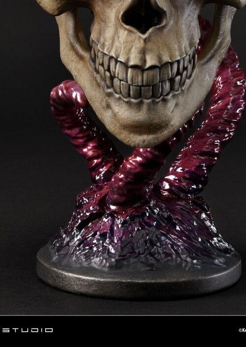 Descubre el apasionante mundo de Estatua Life Scale Behelit Skull.