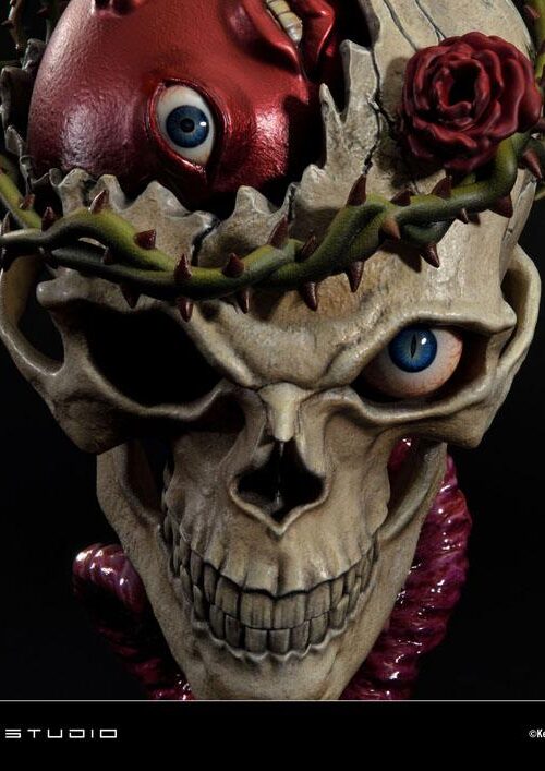Descubre el apasionante mundo de Estatua Life Scale Behelit Skull.