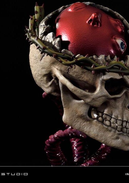 Descubre el apasionante mundo de Estatua Life Scale Behelit Skull.