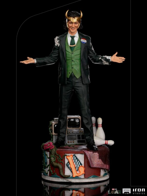 Descubre el apasionante mundo de Estatua Art Scale Loki President Variant.