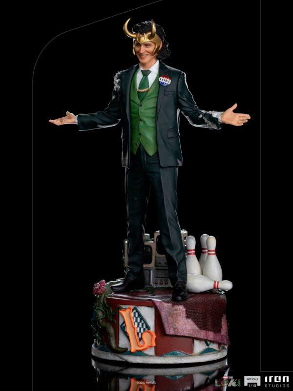 Descubre el apasionante mundo de Estatua Art Scale Loki President Variant.