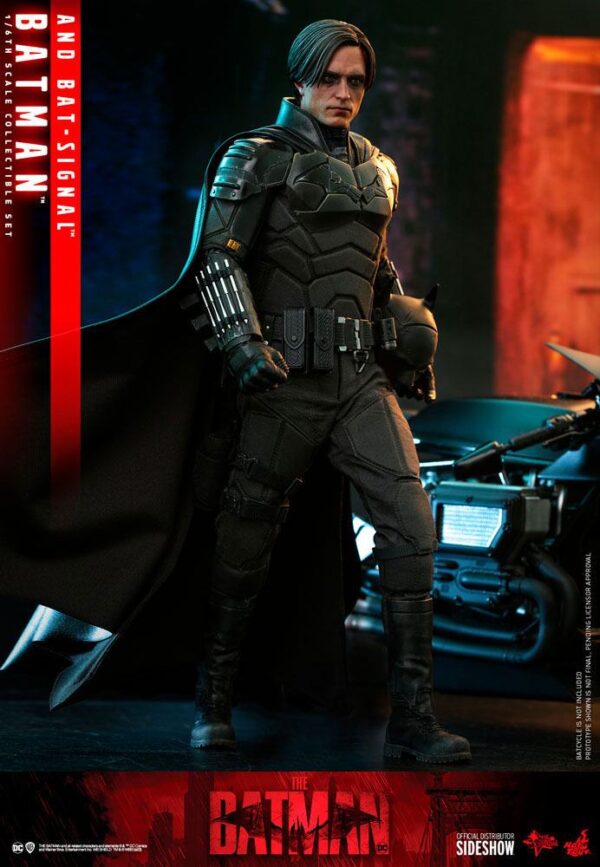 Descubre el apasionante mundo de Figura The Batman Movie with Bat-Signal.