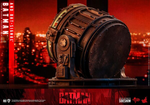 Descubre el apasionante mundo de Figura The Batman Movie with Bat-Signal.