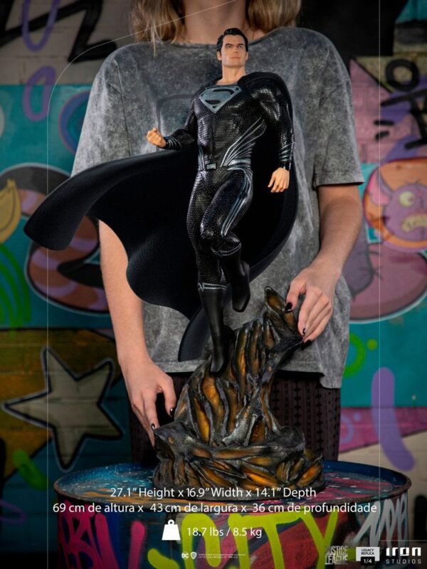 Descubre el apasionante mundo de Estatua Art Scale Superman Black Suit.