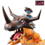 Descubre el apasionante mundo de Estatua Digimon Greymon y Taichi.