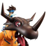 Descubre el apasionante mundo de Estatua Digimon Greymon y Taichi.