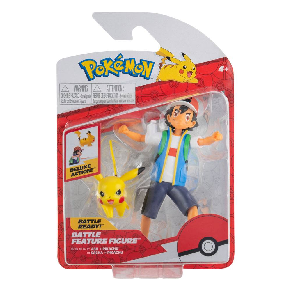 Descubre el apasionante mundo de Figuras Battle Feature Ash y Pikachu.