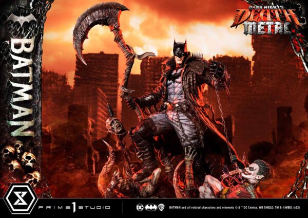 Descubre el apasionante mundo de Estatua Dark Knights Death Metal Batman.
