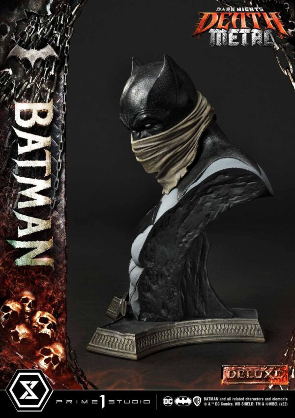 Descubre el apasionante mundo de Estatua Death Metal Batman Deluxe.