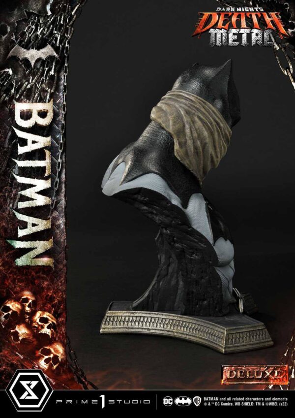 Descubre el apasionante mundo de Estatua Death Metal Batman Deluxe.