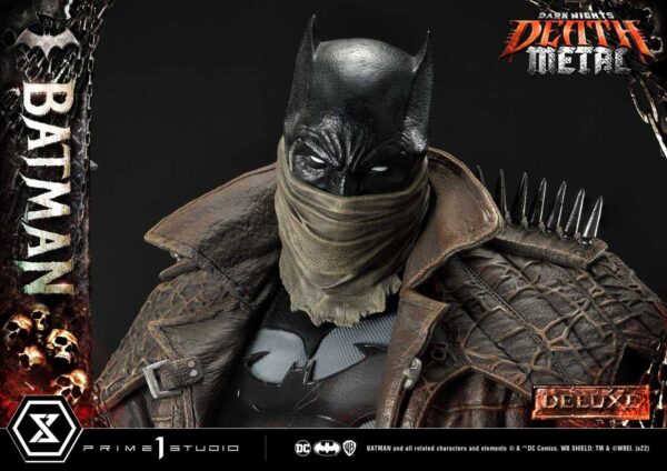 Descubre el apasionante mundo de Estatua Death Metal Batman Deluxe.
