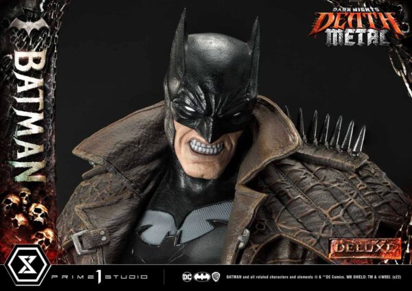Descubre el apasionante mundo de Estatua Death Metal Batman Deluxe.